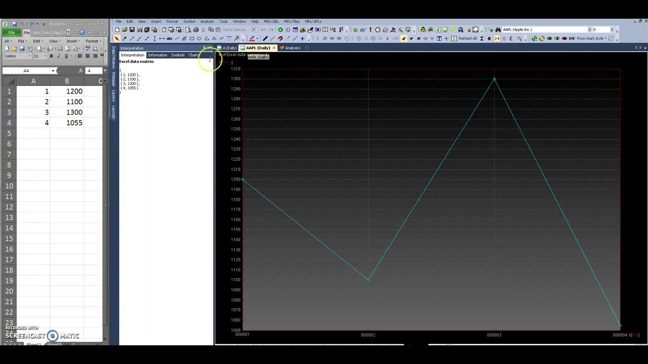 AmiBroker - Sending data from Excel to AB