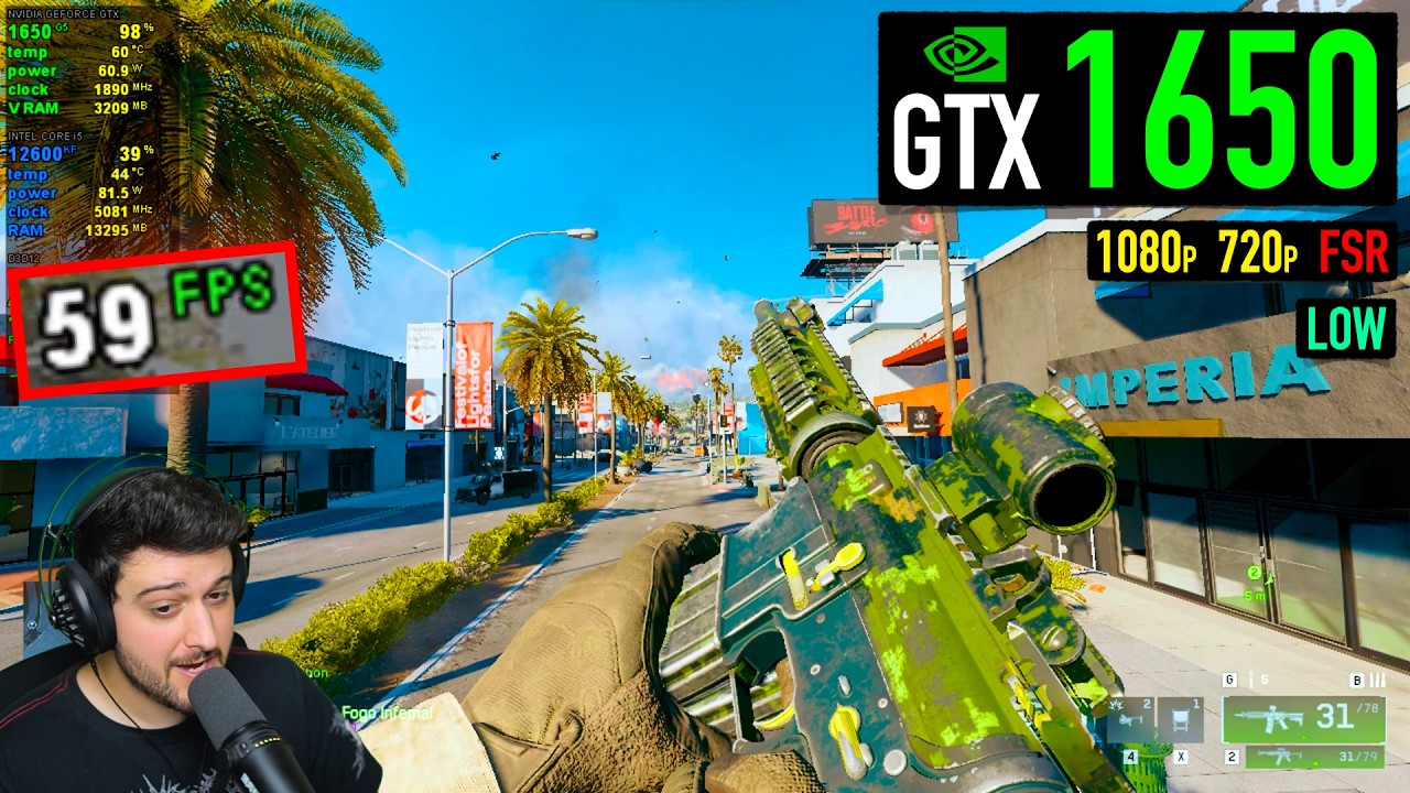 GTX 1650 - Battlefield REDSEC - Возможно ли 60+ FPS?