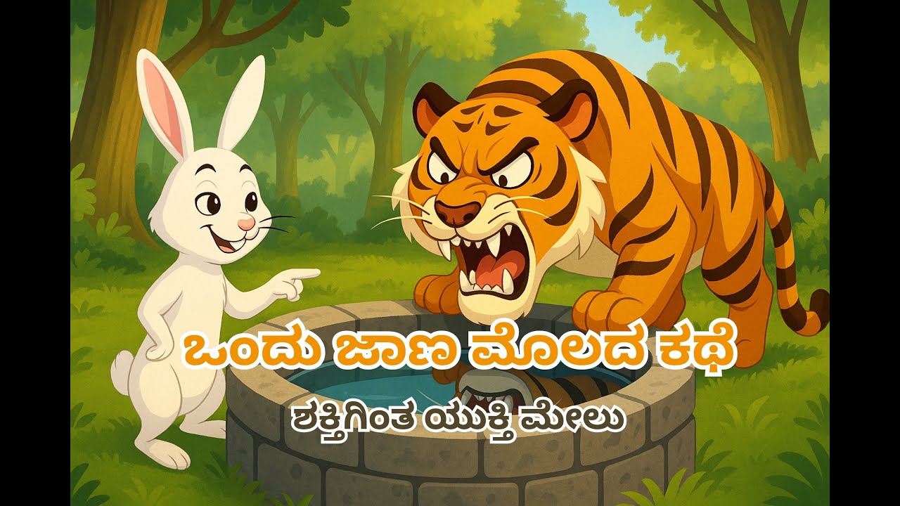 ಚಿಕ್ಕ ಮೊಲ vs ದೊಡ್ಡ ಸಿಂಹ 🐇🦁 | Kannada Moral Story on Intelligence & Wisdom