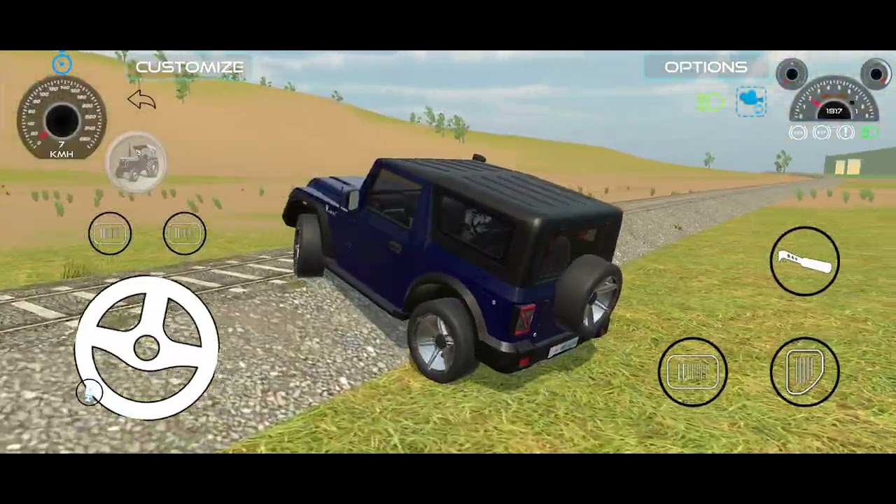 #Thar vs train 🚂#full viral vlog 🚛#thar vs truck viral my video