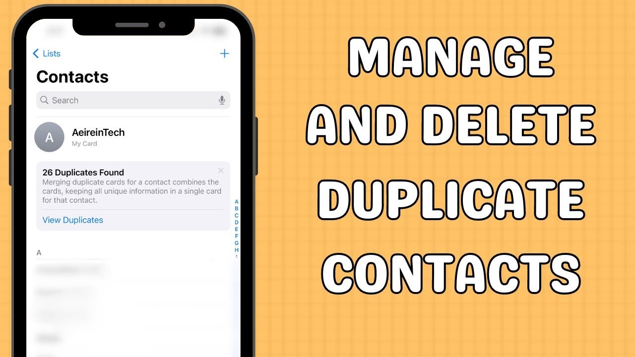 How to manage and delete duplicate contacts on iPhone