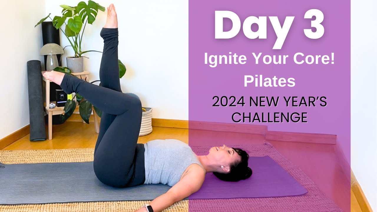 Quick Core Focused Pilates || 2024 New Years Challenge Day 3