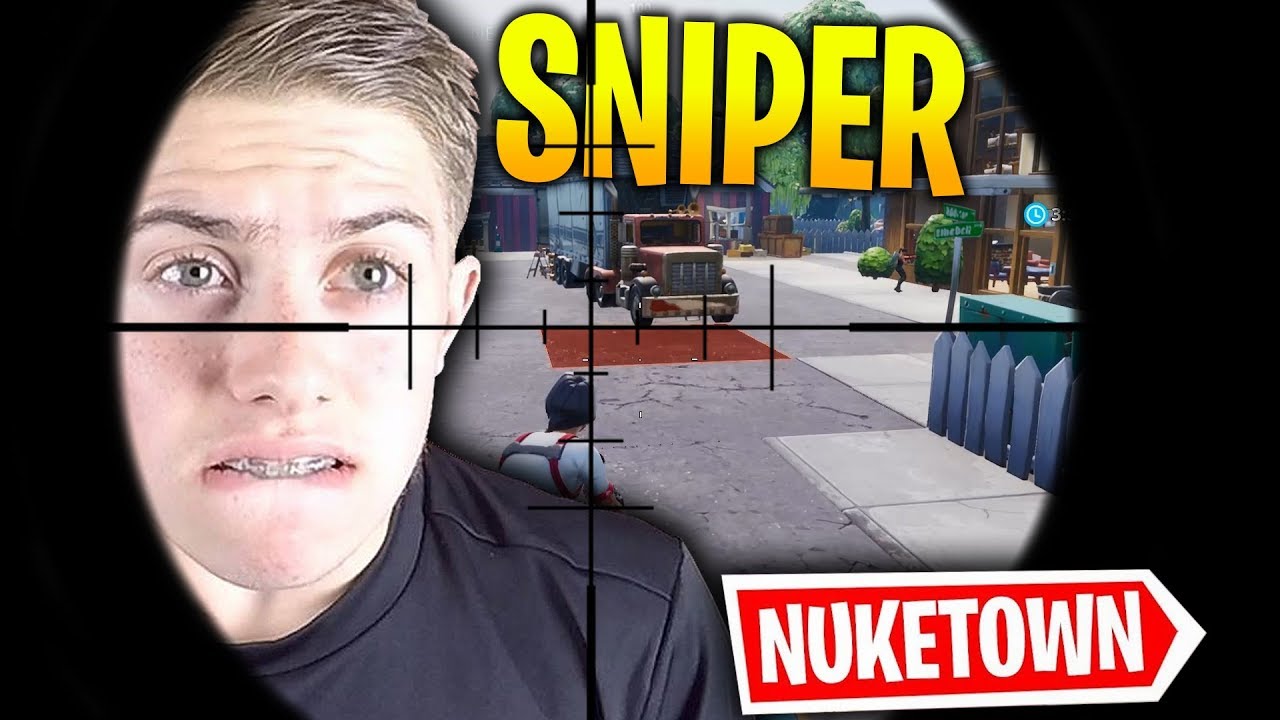 BATTLE SNIPER SUR LA MAP NUKETOWN FORTNITE CRÉATIF !!!