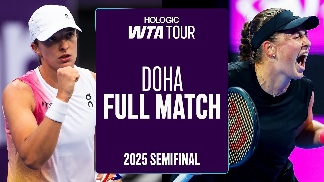 Ostapenko Makes It a Perfect 5-0 Against Swiatek in the 2025 Doha Semifinal 🤯 | WTA Full Match