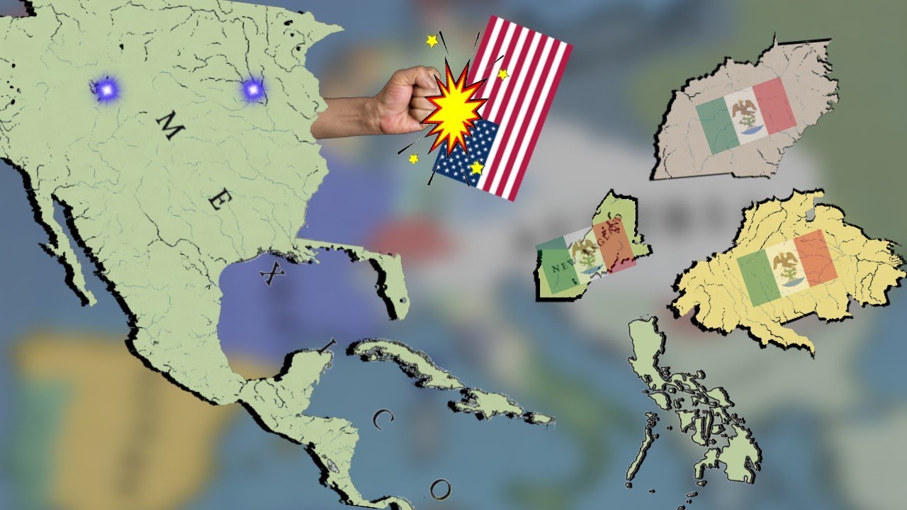 Derroto a los Estados Unidos y Vuelvo a Mexico un Imperio || Mexico || Victoria 2