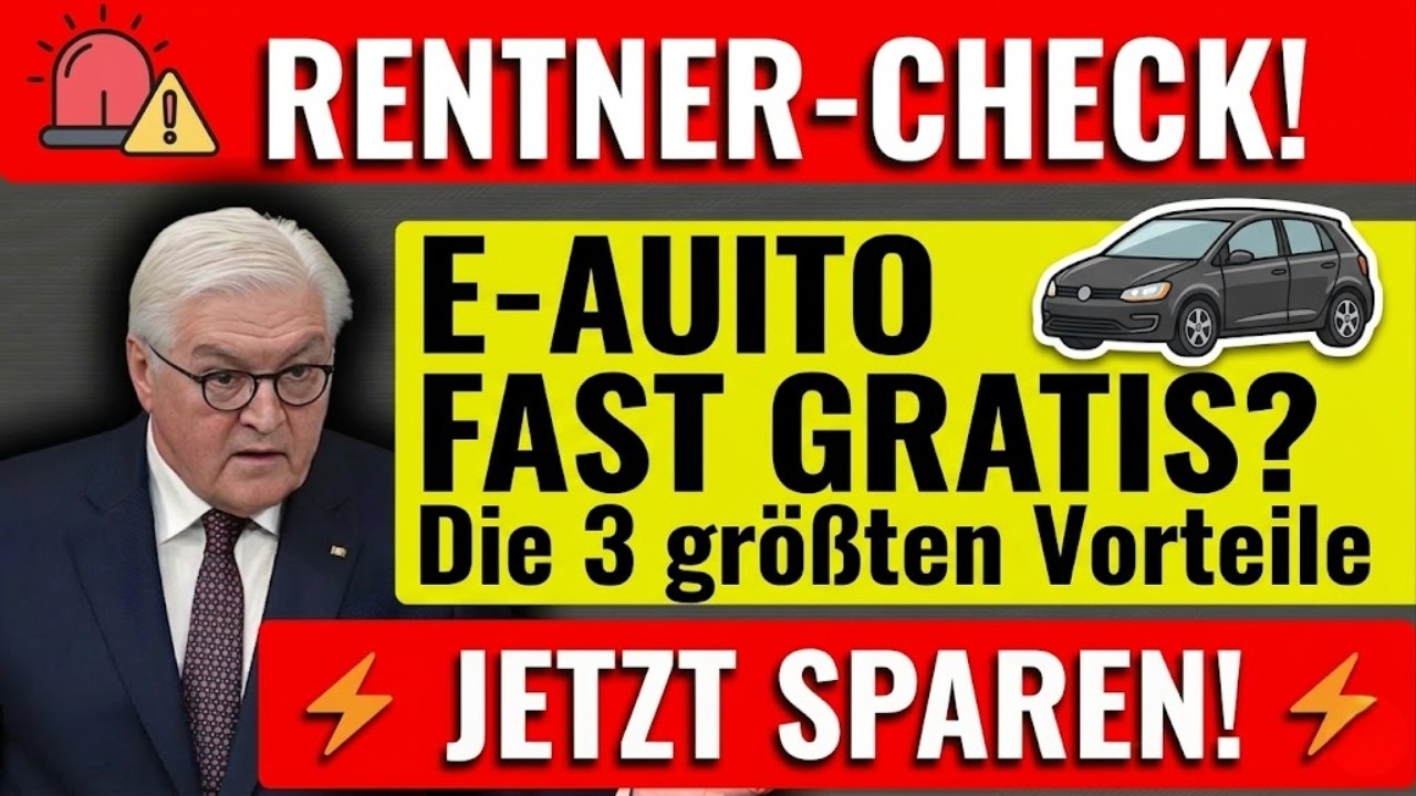 E-Auto Bonus für Rentner: So sparen Sie 2026 bares Geld!