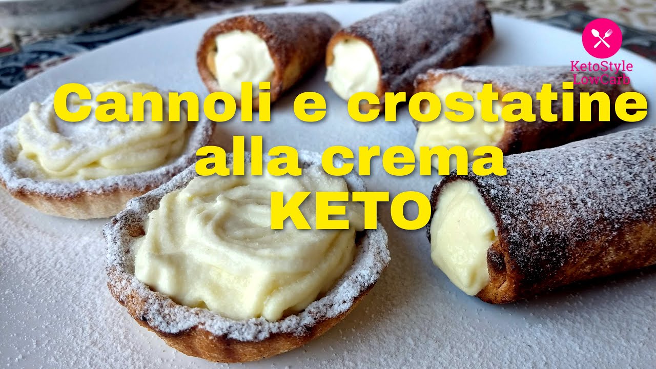 Cannoli e Pasticcini alla crema KETO low carb