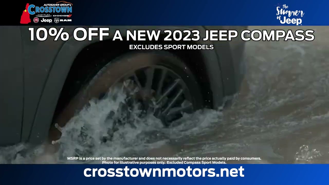 Crosstown Motors JULY 23 10% OFF JEEP COMPASS