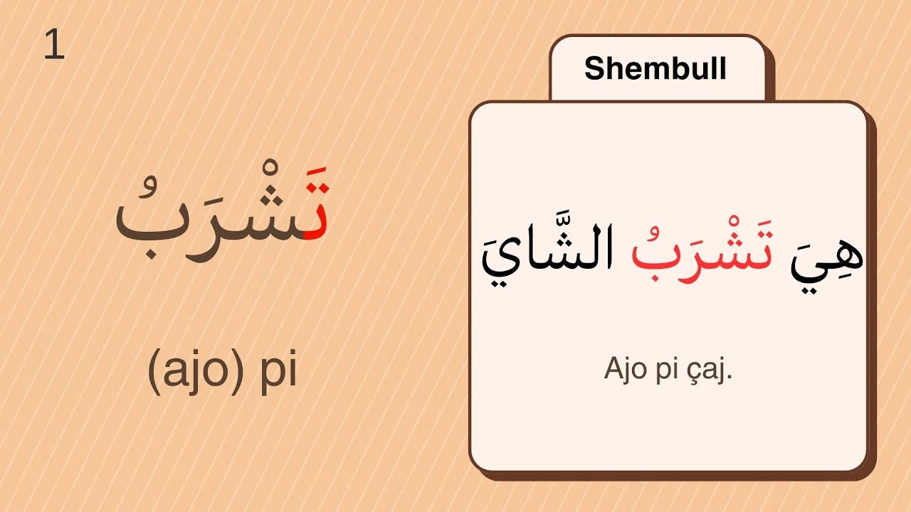 Fjalë të reja dhe shembuj - Foljet në arabisht (ai - هو / ajo - هي) | Arabisht për fillestarët