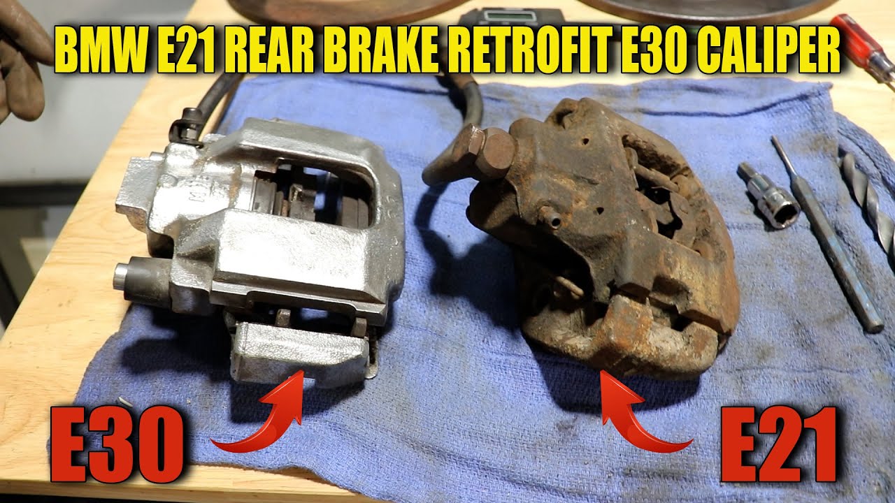 BMW E21 Rear Disc Brake Retrofit / Upgrade to E30 Caliper *DIY*