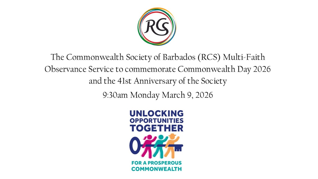 The Commonwealth Society of Barbados (RCS) Multifaith Observance Service - March 9, 2026
