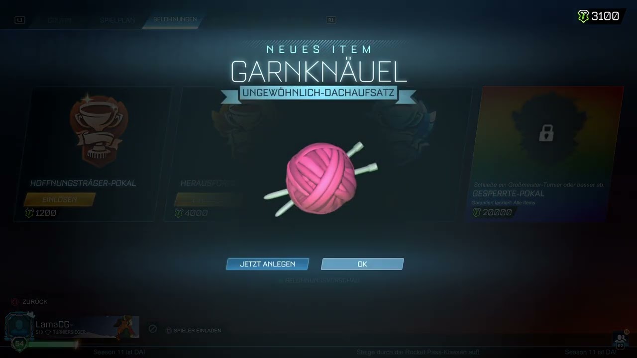 Titanium white tournament reward from prospect cup