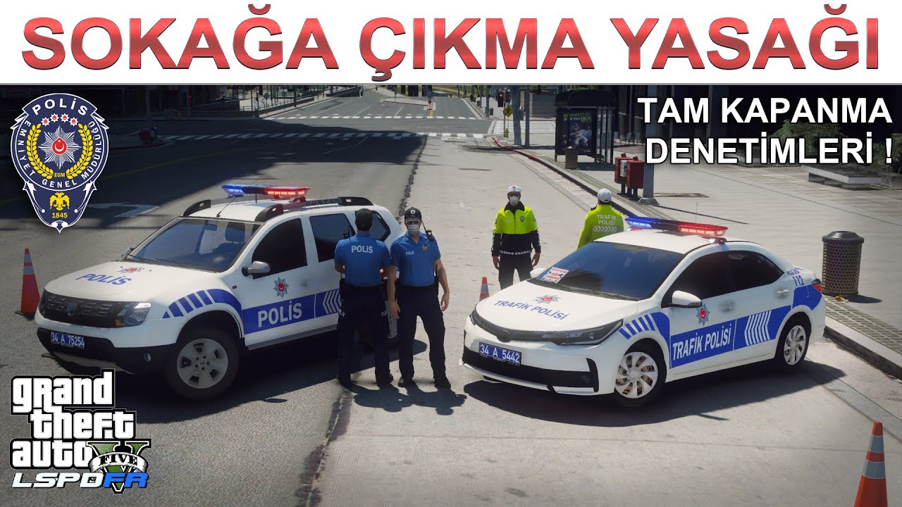 TAM KAPANMA DENETİMLERİ | GTA 5 SOKAĞA ÇIKMA YASAĞI #10 | LSPDFR