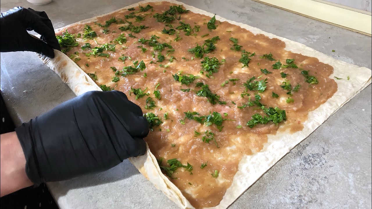 Լավաշով և աղացած մսով ռուլետ | Рулет с лавашом и мясным фаршем