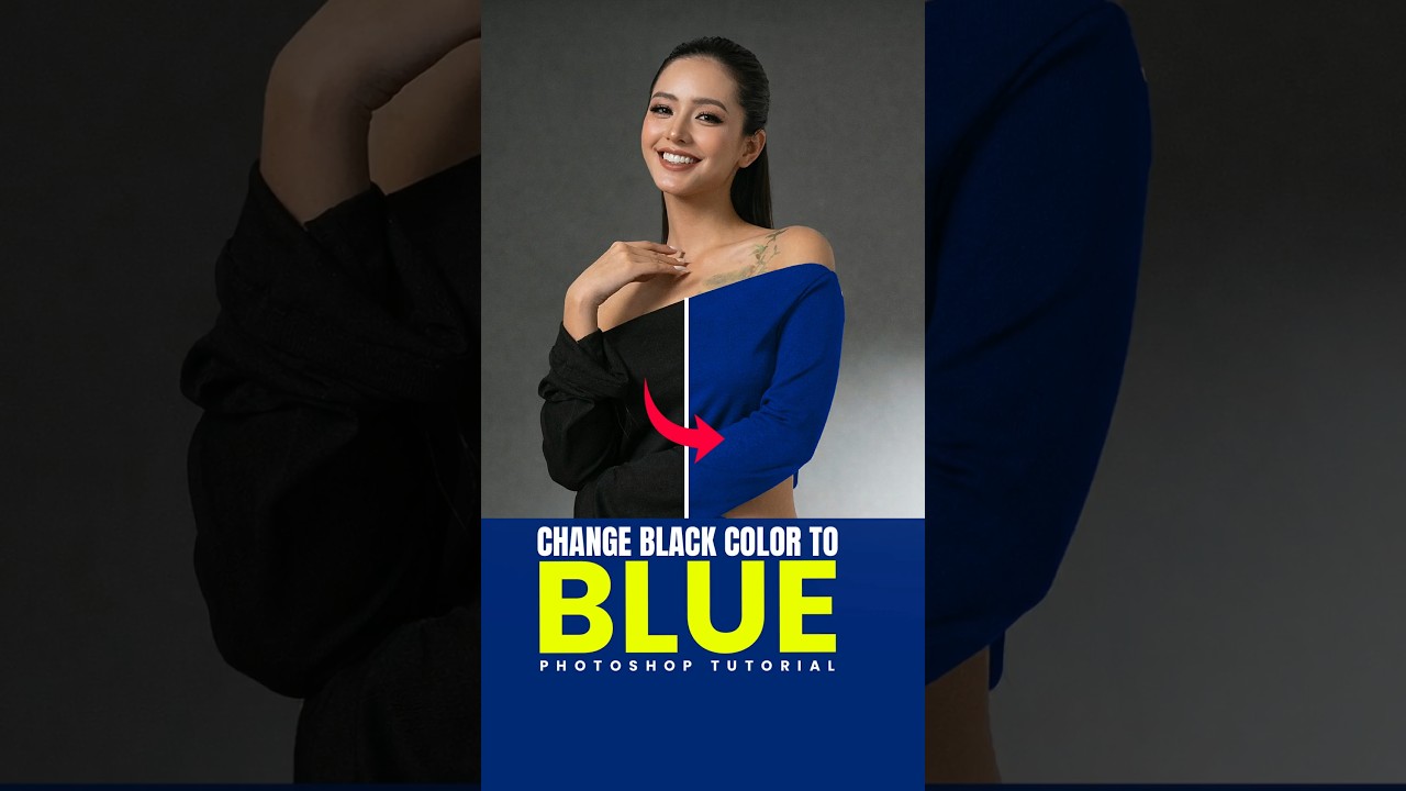 How to change Black Dress color to Blue in photoshop 2026 