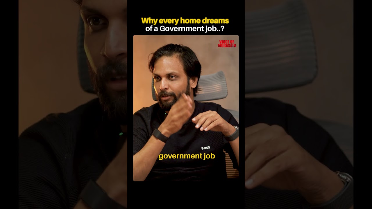 The Harsh Truth About Government Jobs! #telugupodcast #telugushorts #voiceofmogassala