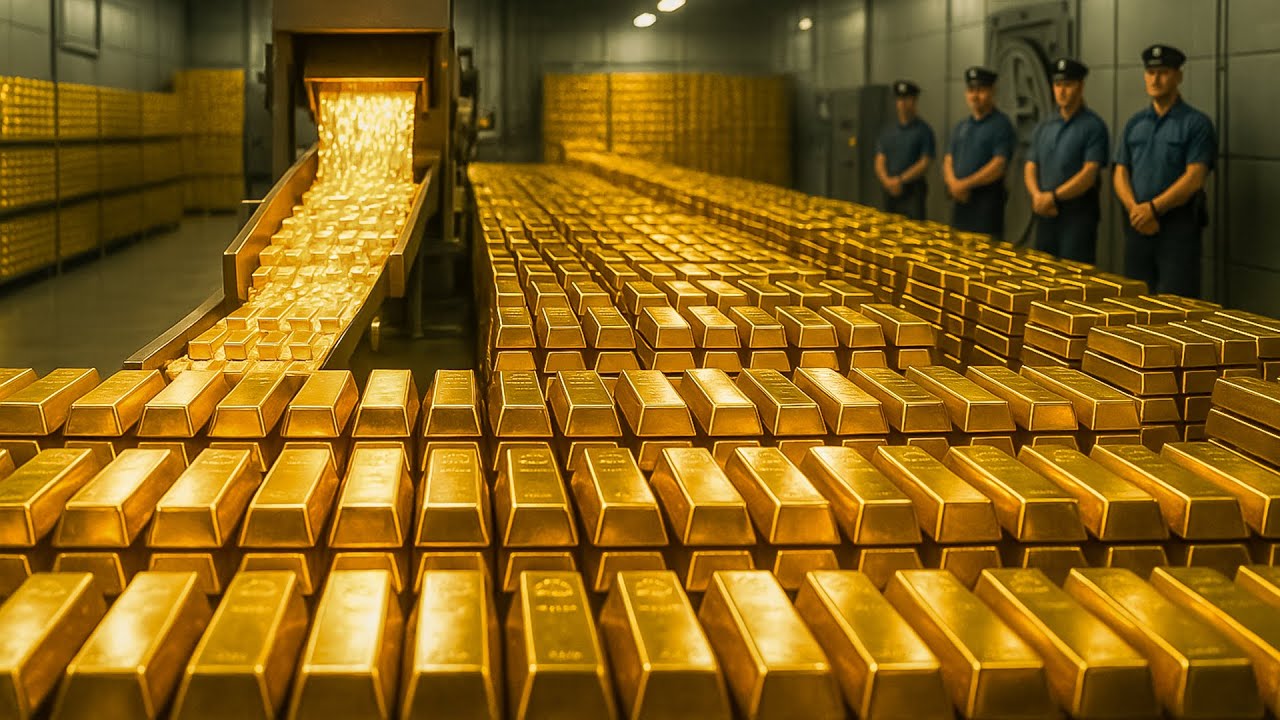 C&oacute;mo Se Producen MILLONES En Lingotes De ORO ? El proceso m&aacute;s caro del mundo 🔥 Mega Fabricas
