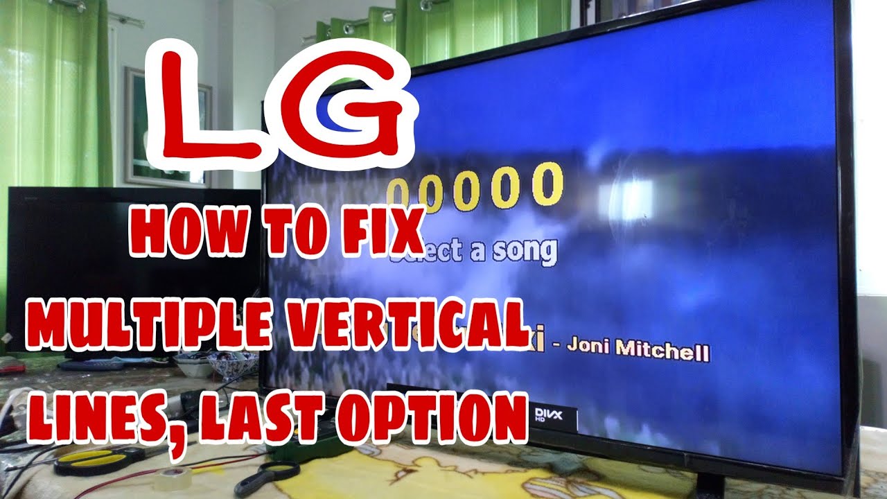 LG LED TV,  MULTIPLE VERTICAL LINES, HOW TO FIX (TAGALOG)