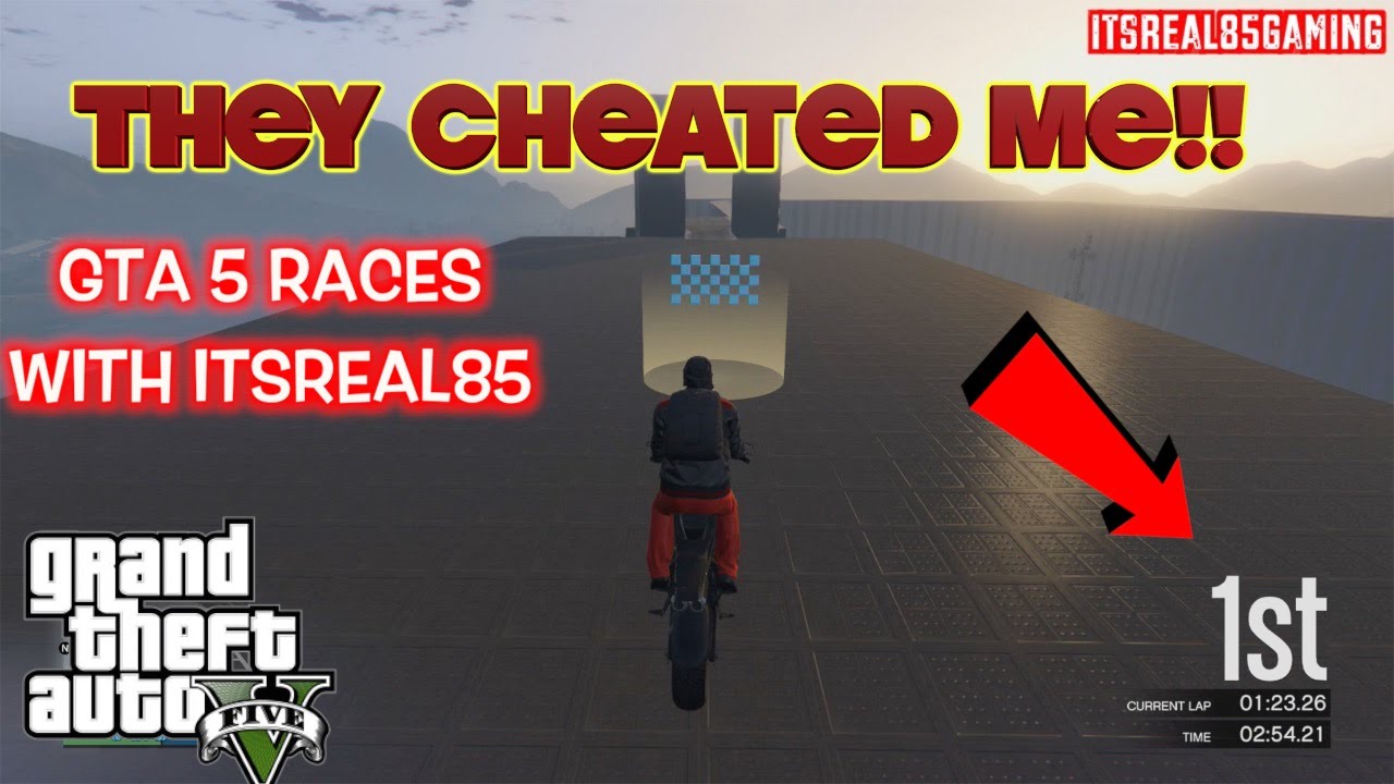 THEY CHEATED ME!! (GTA 5 STUNTS AND RACES) WITH @ITSREAL85