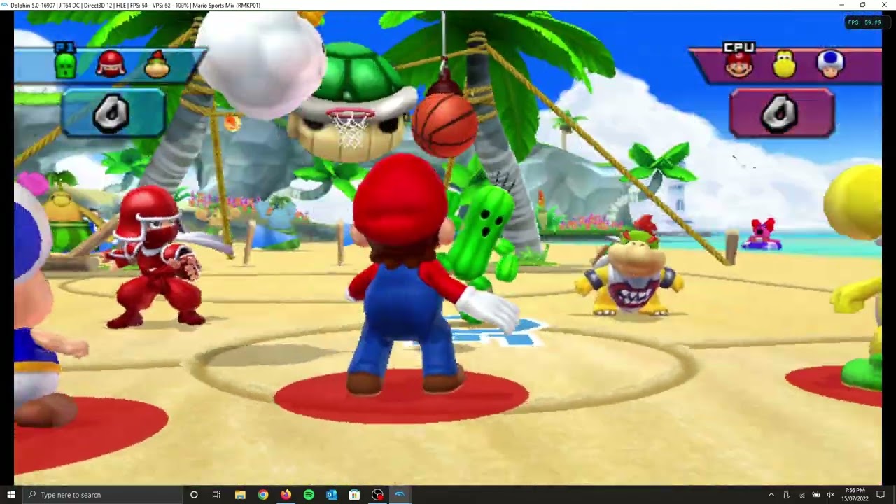 Mario Sports Mix Speedrun Basketball All Cups 3v3 Behemoth in 1:12:32