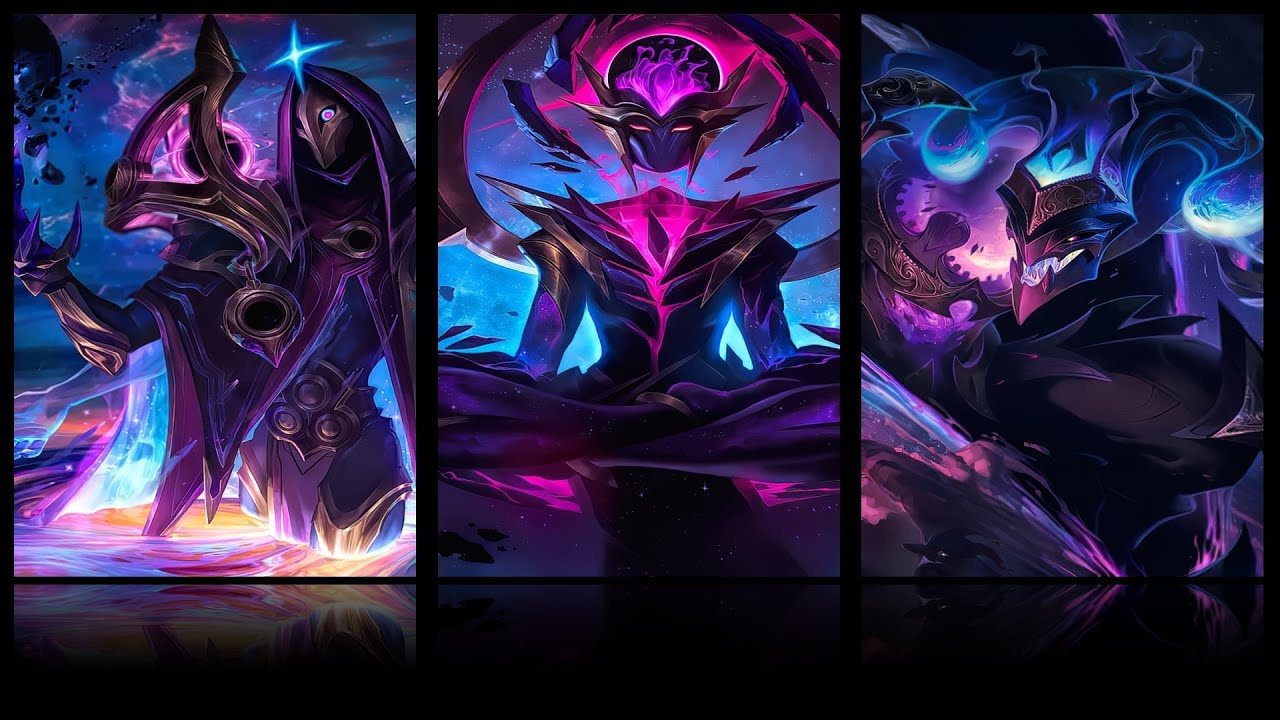 Cosmic All Skin Spotlight Nidalee,Skarner,Vlad,Hecarim,Anivia, Illaoi, Nami, Varus,Lissandra lol s11