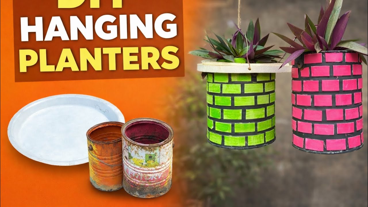 Best Out of Waste Hanging Planter Idea | Zero Budget Craft#osmcraft