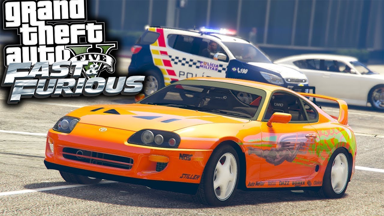 Causando em Los Santos com Toyota Supra Velozes e Furiosos - GTA V MODs