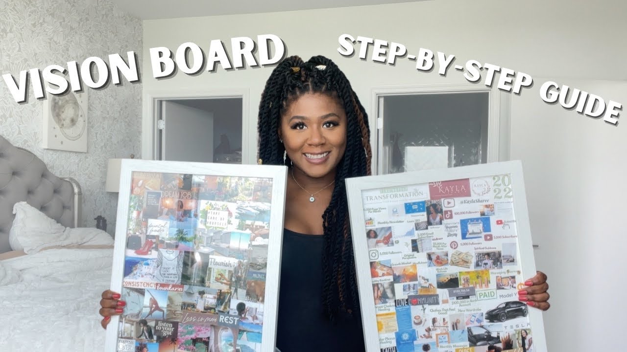 Create The Vision Board That Will CHANGE YOUR LIFE! | Step-By-Step Guide | Kayla Sharee |