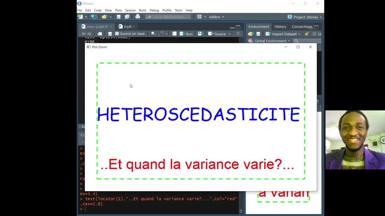 Le test d'hétéroscédasticité dans Rstudio (détecter et corriger) | Comment dans R? | caps82