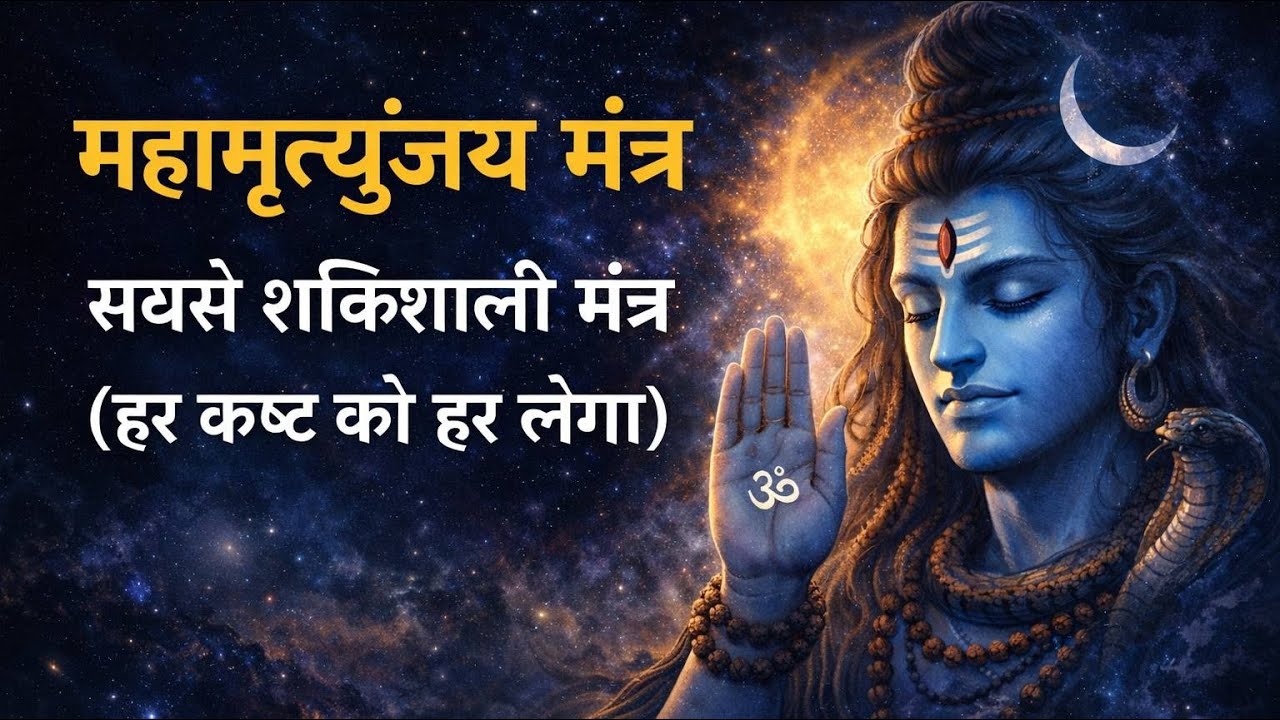 Om Tryambakam Yajamahe | सुबह-सुबह यह मंत्र सुनने से सारे संकट दूर होंगे | Powerful Shiva Mantra