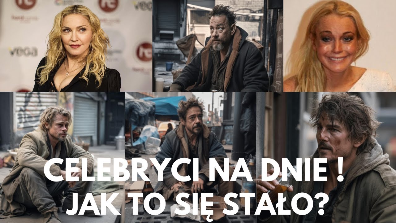 Celebryci na dnie! Bezdomność i strata wszystkiego przez znane gwiazdy!