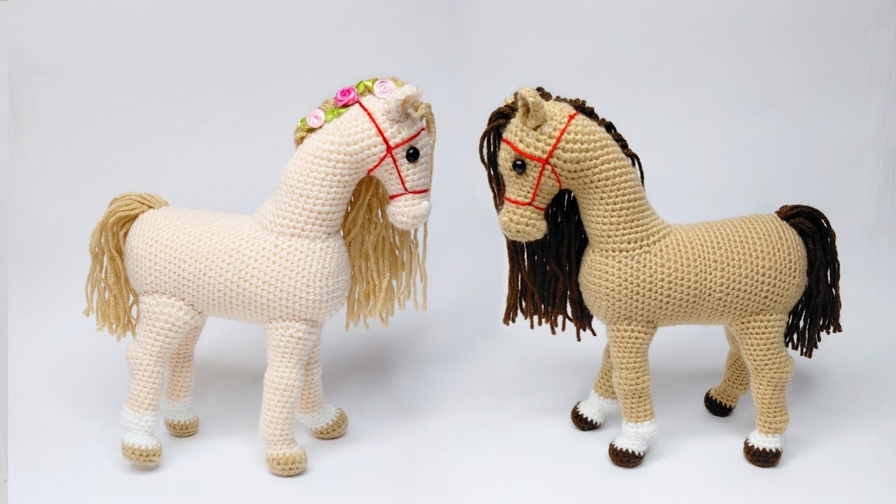 🌼Подробный мастер-класс как вязать Лошадку крючком #amigurumi