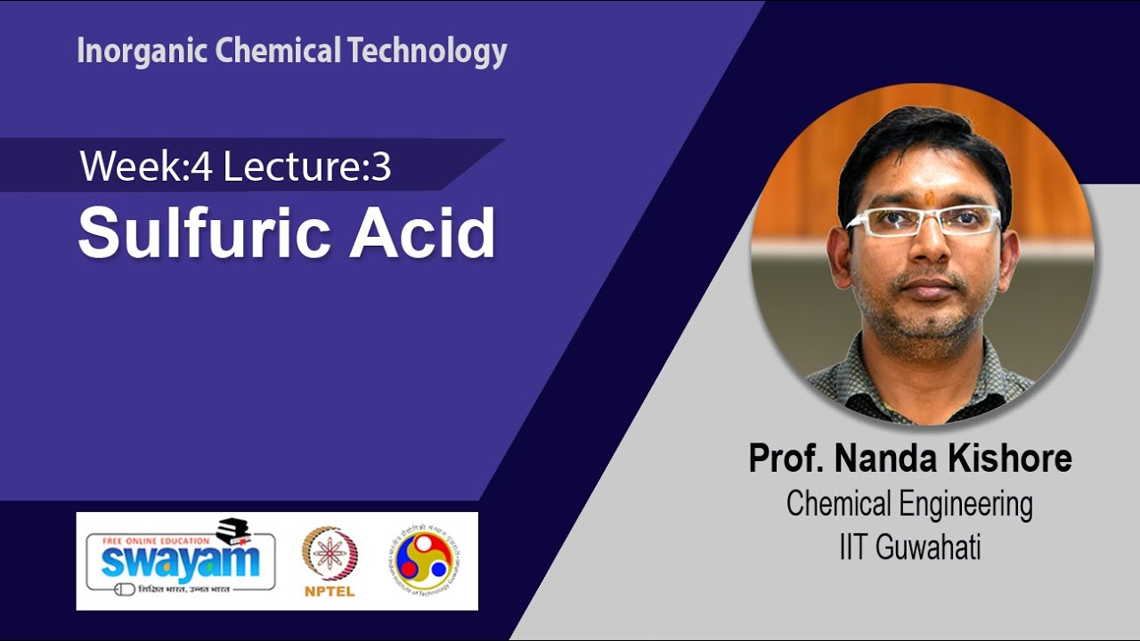 Lec 13: Sulfuric Acid