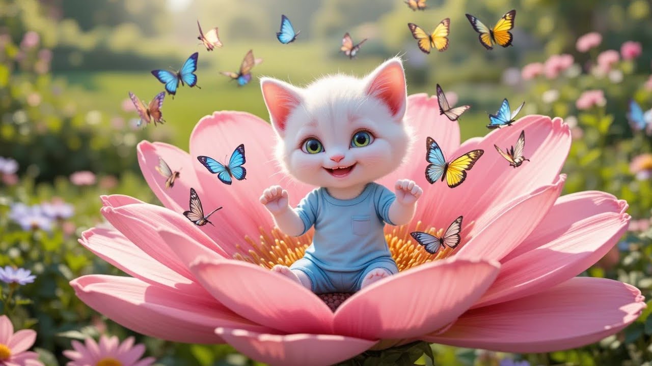 The Kitten Who Created a Magical Flower and Millions of Butterflies | Emotional Story | Cats Videos