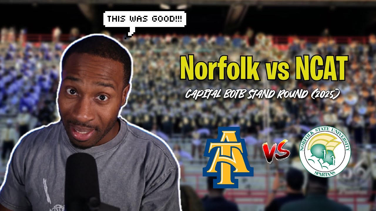 BandHead РЕАКЦИЯ на матч «Норфолк Стэйт» против «Атлетик энд Ти» в Северной Каролине | Capital BO...