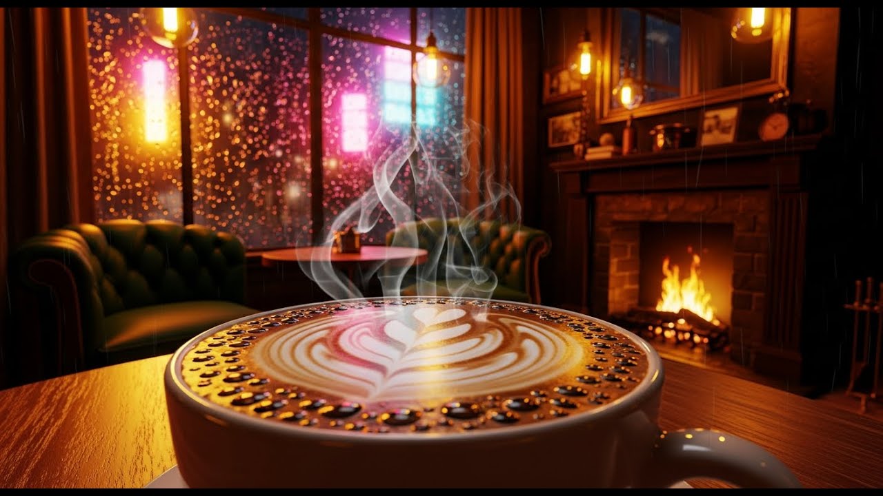 ☕ Warm Relaxing Jazz Music with Cozy Coffee Shop Ambience for Work, Study & Sleep