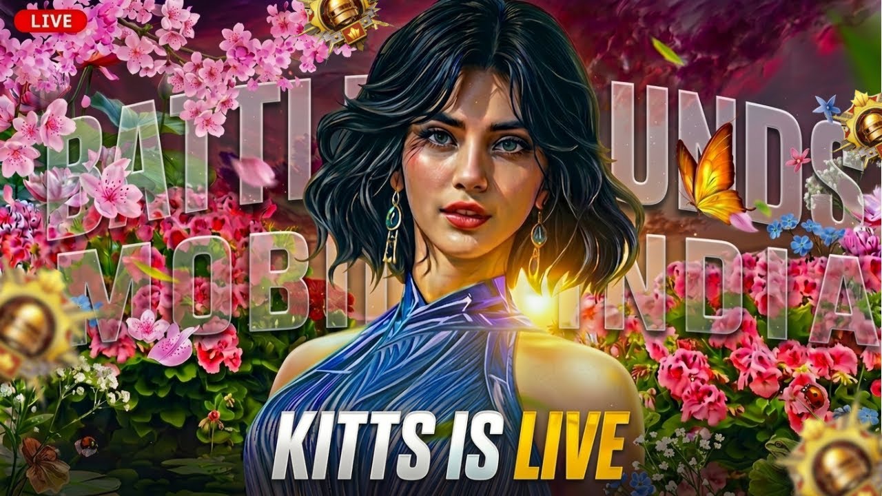Only Rush 🔥in Promotional Match🦋l BGMI live with kitts #bgmi #bgmilive #bgmilivestream #verticallive