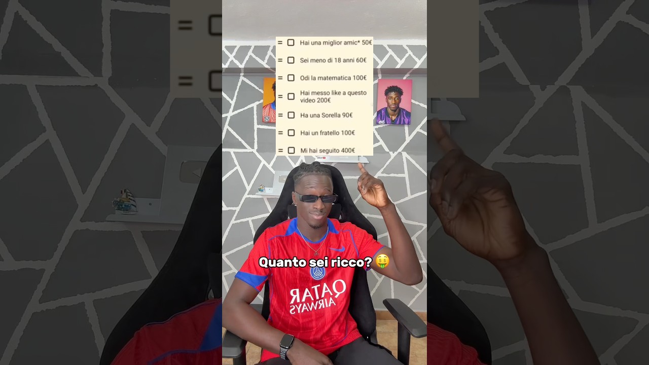 Quanto sei ricco? 🤑🤔