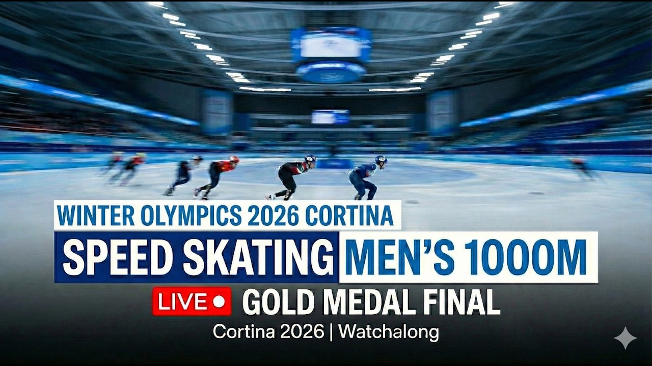 Speed Skating Men’s 1000m LIVE 🔴 | Gold Medal Final | Winter Olympics 2026 Cortina Watchalong