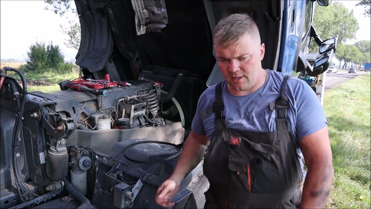 Tym razem mamy Iveco Stralis 500 . Krótka relacja z wymiany paska wielorowkowego w okolicy Kłodzka