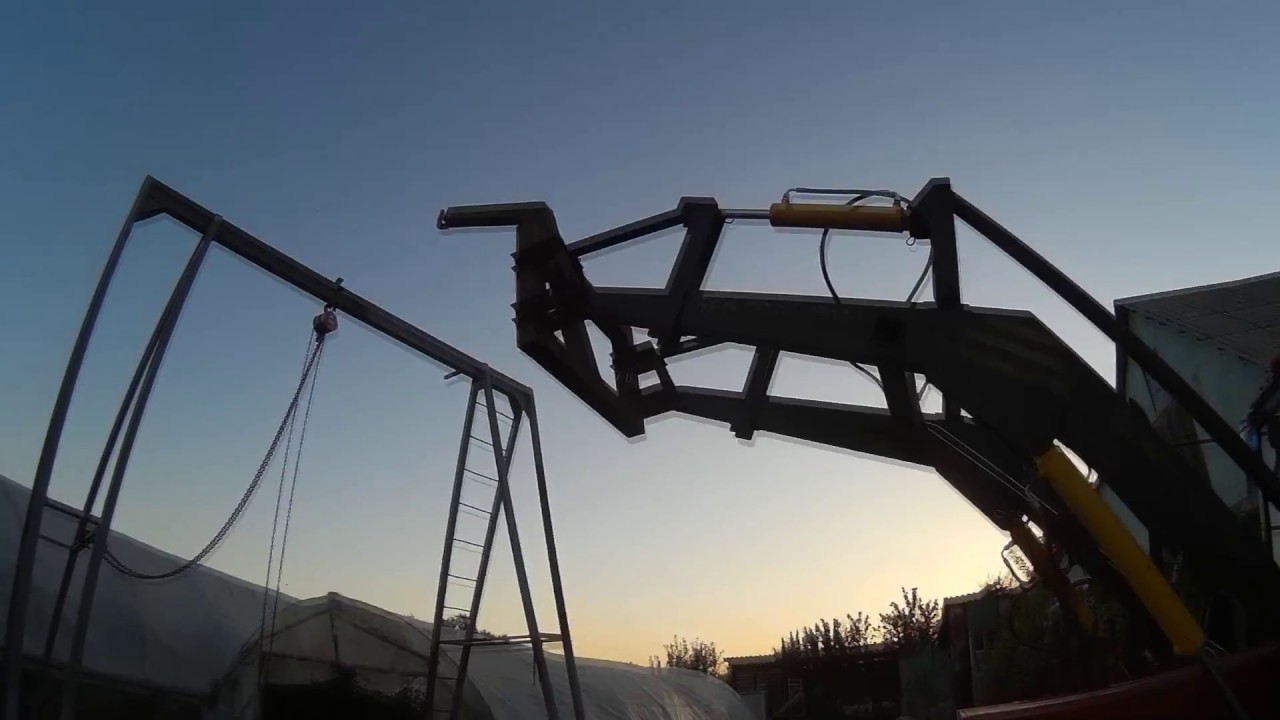 Самодельный крюк(захват для биг бегов) на фронтальный погрузчик кун