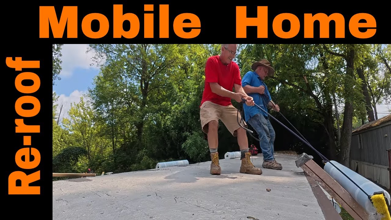 Cheapest Easiest Rubber Roof For Mobile Home with Peel and Stick DIY