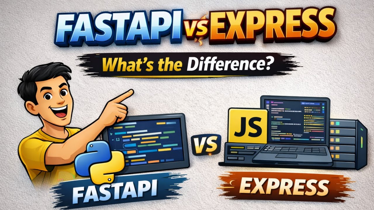 FastAPI vs Express.js 🔥 Live Coding Comparison | Which is Better?