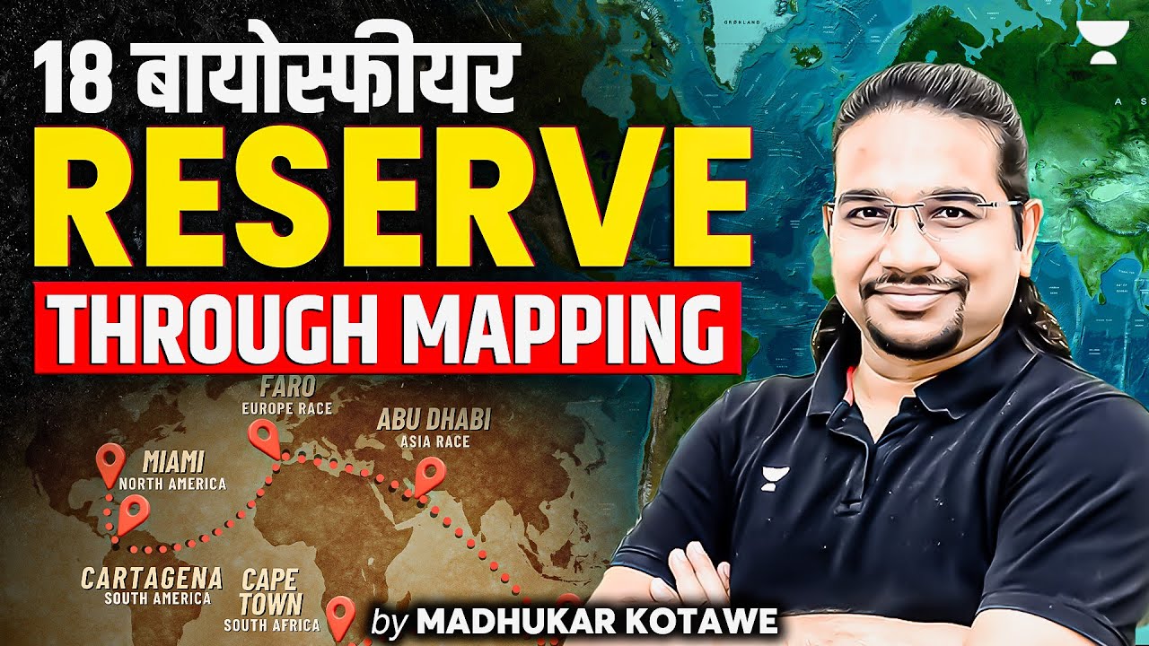 Complete Guide to 18 Biosphere Reserves in India | Geography Through Maps By Madhukar Kotawe
