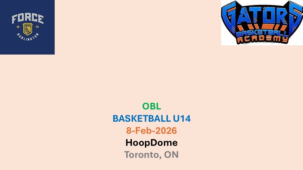 08-Feb-2026 | U14 | Burlington Force vs GBA Dexter | OBL
