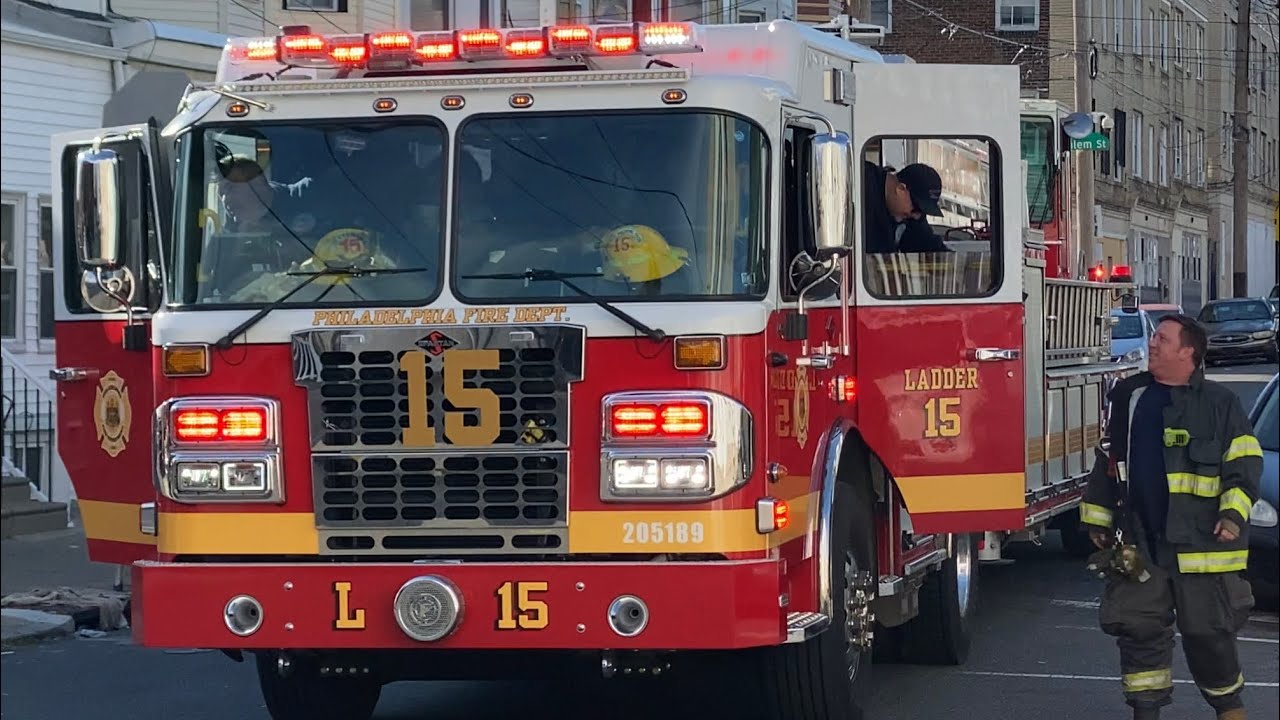 ⁴ᴷ *** EVERYONE GOES *** PHILADELPHIA FIRE DEPARTMENT ENGINE 14 & LADDER 15 RESPONDING { FEDERAL Q }