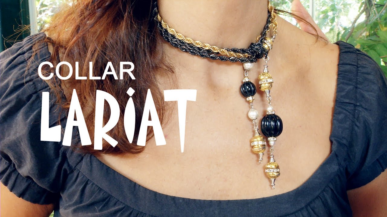 Collar Pulsera y Cinturon Lariat Facil y Elegante