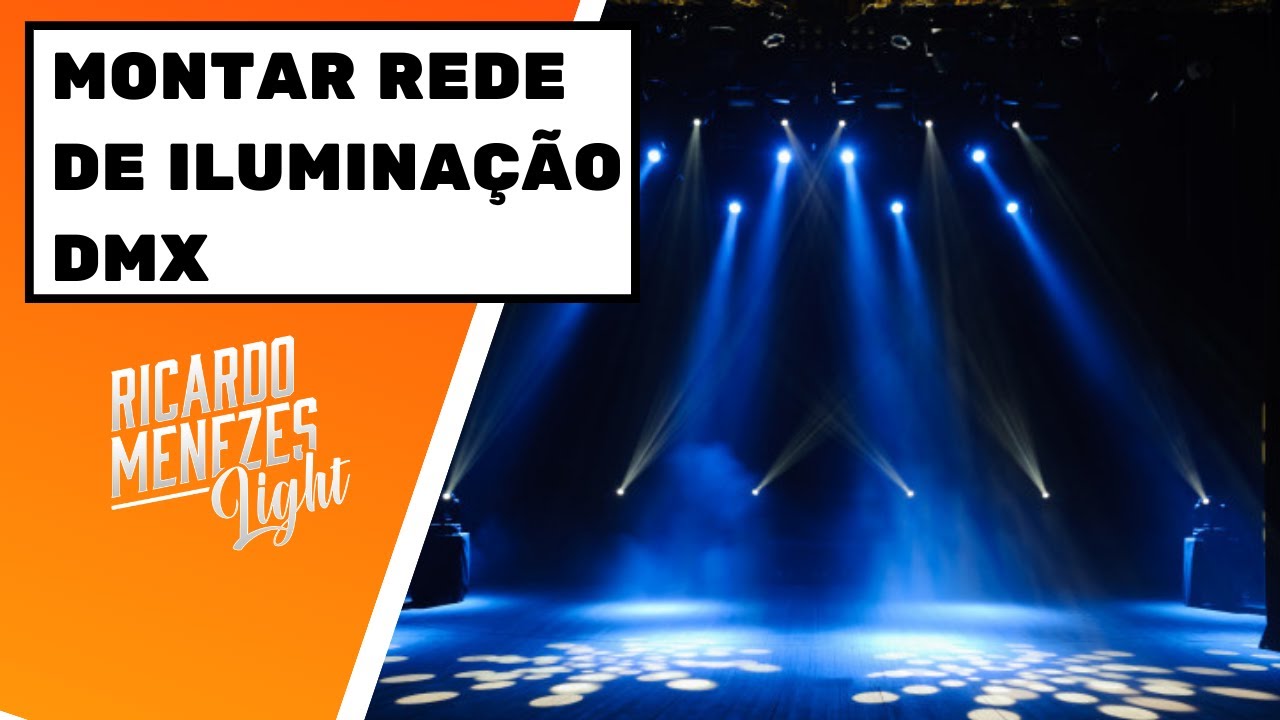 Como montar uma rede de iluminação dmx do zero !