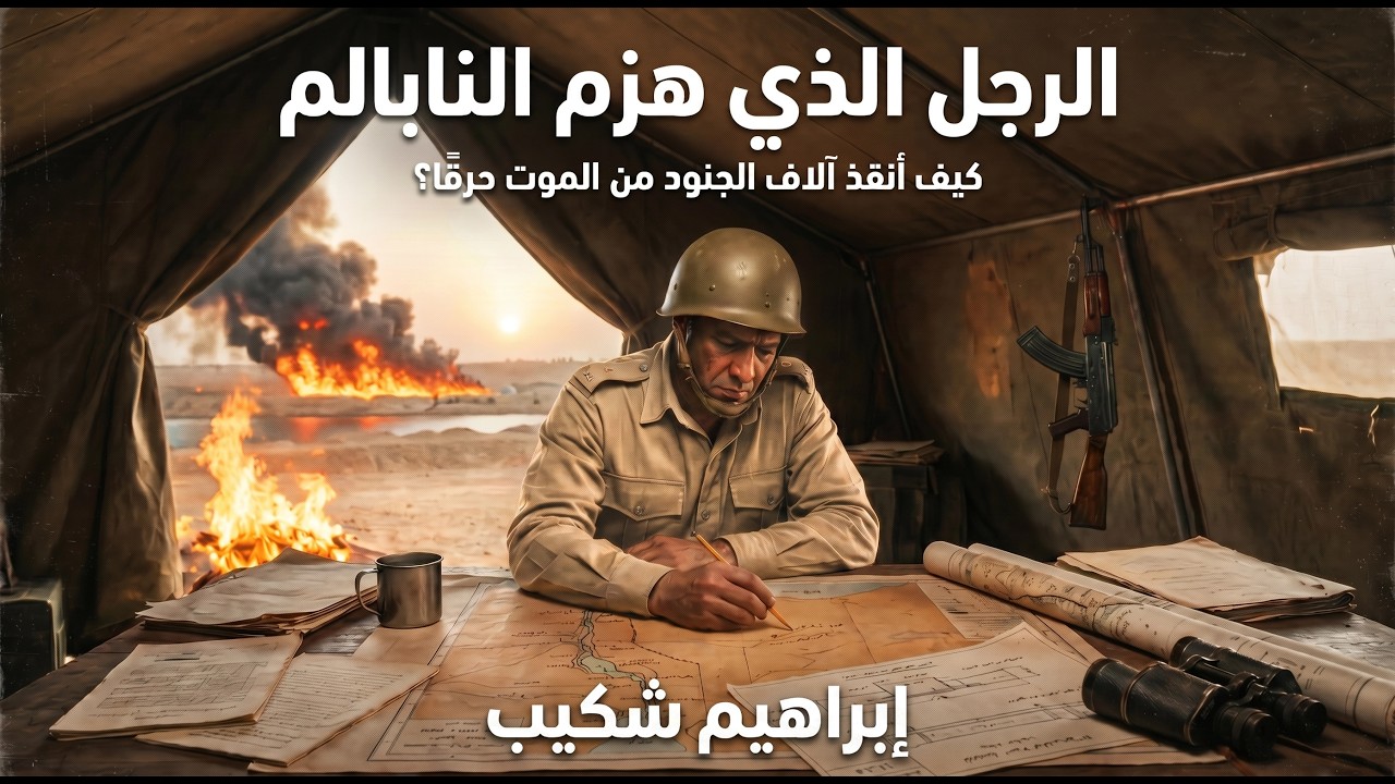 البطل الذي أنقذ الاف الجنود المصريين من خطر أنابيب النابالم في خط بارليف / اللواء ابراهيم شكيب