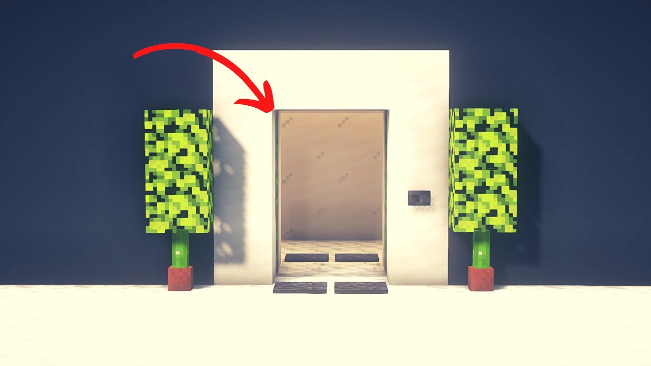 Учебное пособие по простой автоматической двери в Minecraft - сборки Minecraft Redstone